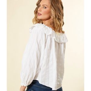 Lily of valley ruffle top